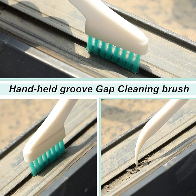 Nuenen 16 Pcs Small Household Cleaning Brushes - Deep Detail Crevice Cleaner Brush Set, Corner Space Keyboard Bottle Tile - Image 6