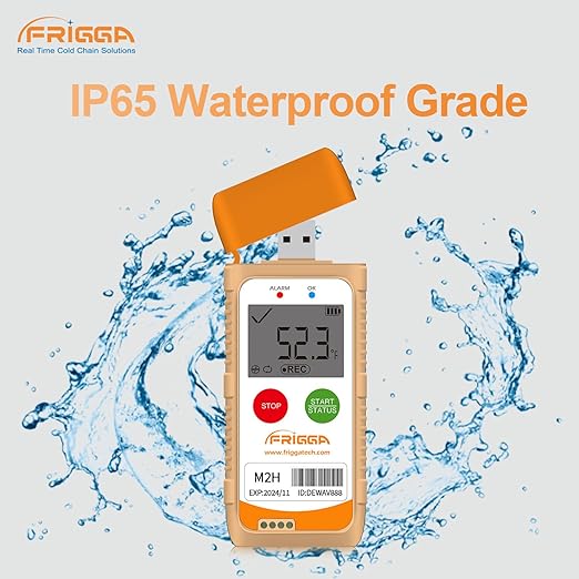 Frigga M2H 10 Pack Reusable Temperature Humidity Data Logger USB Digital Refrigerator Thermometer Multi-Use Temperature Recorder High Accuracy 28800 Points PDF CSV Report - Image 6