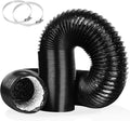 4 Inch 16FT Air Duct, Non-Insulated Flexible Aluminum Dryer Vent Hose for HVAC Ventilation，Fan Filter and Grow Tent, 2 Clamps Include by YIJUHOU