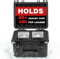 Graded Card Case - IP67 Waterproof Storage Box for 40+ CSG, BGS, SGC, Top Loaders Graded Sports Trading Cards by OUUTMEE