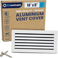 14x6 Inch (Duct Opening) Air Return Vent Cover Decorative – Premium Aluminum AC Vent Cover for Ceiling & Wall, Rustproof Grille, Ideal for Home HVAC Grille, Durable & Easy to Install by ACLAMINAIRE by LAMINAIRE