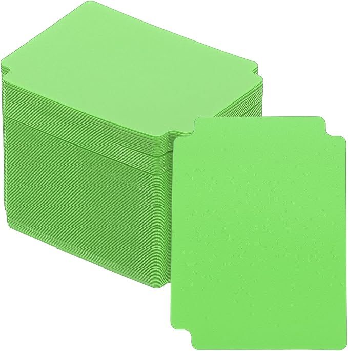 PATIKIL Trading Card Dividers, 100 Pcs Index Card Football Card Sorter Storage Boxes Organizer Tray Accessories for Sports Game Baseball Card, Grass Green by PATIKIL