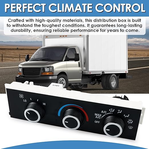 599-217 Heater A/C Control Switch,Front Climate Control Module Compatible with 1996-2020 Chevrolet Express 1500 2500 3500, Chevy C4500 C5500 C6500,1996-2020 GMC Savana, OE # 599-217, 15073274 - Image 4