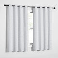 NICETOWN Greyish White Curtain Panels - Room Darkening Window Treatment Thermal Insulated Grommet Room Darkening Curtains/Panels/Drapes for Bedroom (2 Panels, 52W by 63L, Greyish White) by NICETOWN