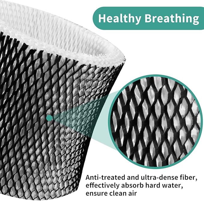 HWF64 Humidifier Filter for Sunbeam Humidifier Filter B, SCM1746, Long-Last & Sturdy, Fits Holmes HM1746, HM-1745 and Bionaire BWF64, 3 Pack - Image 5