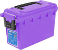 Sheffield 12632 Ammo Storage Box, Stackable .30 Cal Field Boxes, Water and Dust Resistant, Lockable Storage Box with Handle, Secures Hunting Gear, Supplies, and Bullets, Made in USA, Purple, 1-Pack by Sheffield