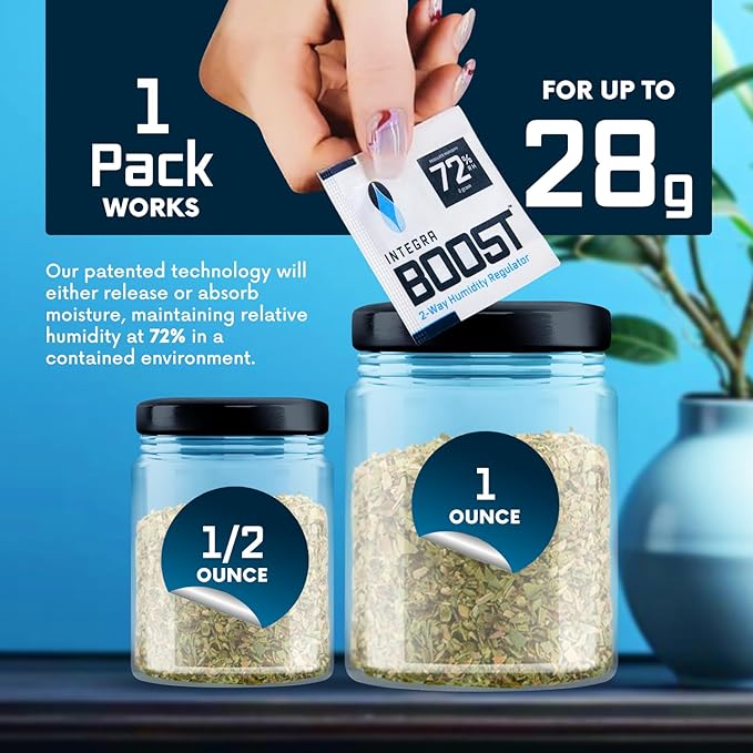 Integra Boost 2-Way Humidity Control Pack - Preserve Flavor & Control Humidity at 72% RH - Moisture Absorber for Herbs, Spices & More - 8 Gram (Pack of 20) - Image 3