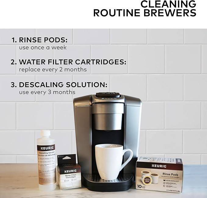 Keurig Brewer Care Kit with Descaling Solution and 2 Water Filter Cartridges, Compatible With All Keurig 2.0 and 1.0 K-Cup Pod Coffee Makers - Image 12