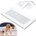 Orzbow Baby Proofing Soft Silicone Vent Cover for Home Wall/Ceiling/Floor Register,Child Proof Floor Air Vent Deflector Cover,Catches Debris Hair & Prevents Creepy Crawlies,Easy Install, White by Orzbow-MakeParentingEasier