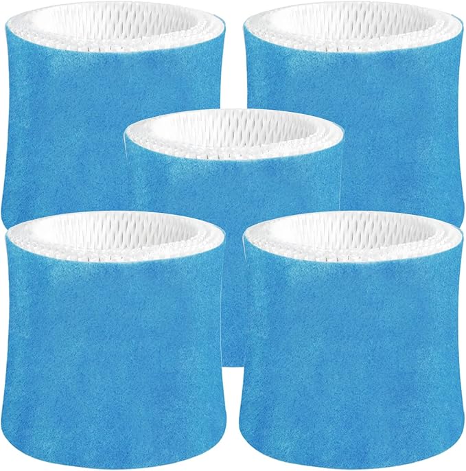 Humidifier Wicking Filter Replacement 2.0 Compatible with Canopy Bedside and Nursery Humidifier 2.0, Wood Pulp & Paper Filter, 5 Pack (Blue) by Roninby