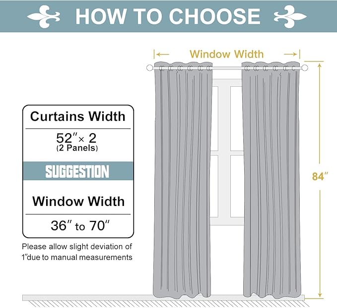 ChrisDowa Grommet Blackout Curtains for Bedroom and Living Room - 2 Panels Set Thermal Insulated Room Darkening Curtains (Burgundy Red, 52W x 84L) - Image 5