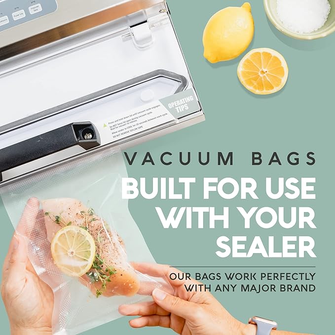 Avid Armor Vacuum Sealer Bags Pint Size, Vac Seal Bags for Food Storage, Meal Saver Freezer Vacuum Sealer Bags, Sous Vide Bags Vacuum Sealer, Non-BPA, 6 x 10 inches, Pack of 100 - Image 3