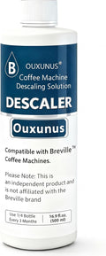 Descaling Solution Compatible with Breville Coffee Machines, 16.9 fl oz Concentrated Liquid with Citric Acid, Eco-Friendly 4 Use Bottle (1) by Ouxunus