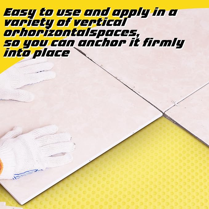 Nuanchu 1/8" Thick 161.44 Sq. ft. Uncoupling Membrane for Tile, Dimple Drainage Matting, Moisture Barrier Foundation Wrap Floor Underlayment Sub Floor Waterproof for Bathroom Shower Kitchen Basement - Image 5