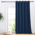 NICETOWN Sliding Door Curtains, Wide Thermal Blackout Patio Door Curtain Panel, Moroccan Blue, W70 x L95, Sliding Door Drapes/Draperies with Grommet Top by NICETOWN