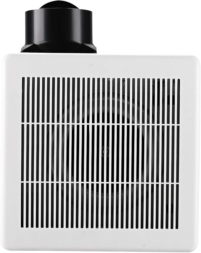 Tech Drive Bathroom Exhaust Fan 90 CFM 1.5 Sone, Very Quiet Ceiling Mounted Ventilation Fan,White Plastic Grille,Easy to Install - Image 4