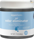 Amazon Basics Gel Odor Eliminator, Activated Charcoal, Fragrance Free, 17 Oz, Pack of 6 by AmazonBasics