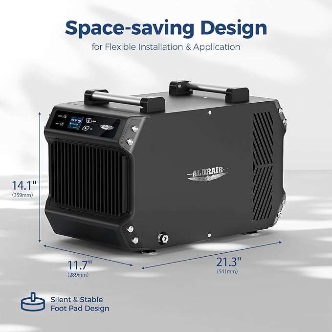 ALORAIR Crawlspace Dehumidifiers with Pump, 180 Pint Commercial Dehumidifier for Basements with Drain Hose, 2,300 Sq.Ft Auto Defrost Industry Crawl Spaces Dehumidifier - Image 8