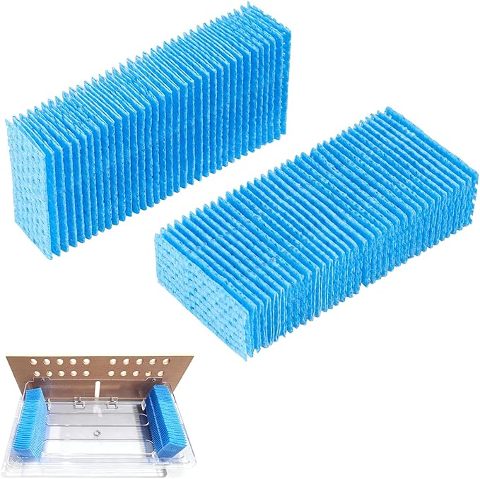 VEVOR Cigar Humidor Humidifier Replacement Filter, 2 Packs Humidifying Pad Compatible with JC-60/JC-70 Cigar Humidor Water Tank, 3D Multi-Layer Honeycomb Mesh, Cut-to-Fit for Your Humidor by VEVOR