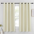 NICETOWN Blackout Beige Curtain for Bedroom 63 inches Length - Grommet Thermal Insulated Room Darkening Window Treatment Sound Reducing Privacy Drapes for Living Room (1 Piece, W52 x L63) by NICETOWN