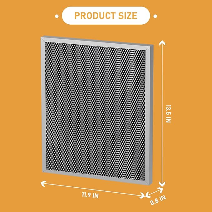 5881 Washable MERV 8 Dehumidifier Filter Replacement Compatible with AprilAire Whole-House Dehumidifiers E080, E100 and Dehumidifying Ventilator 8192A, 12″x13-1/2″x1″, 2 Pack - Image 6