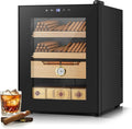 FOHERE Cigar Humidor Electric 33L with Temperature Control, Cigar Cooler with Humidity Control, Spanish Cedar Wood Shelves and Thermometer(280 Counts Capacity), Gift for Businees Partner by HOME