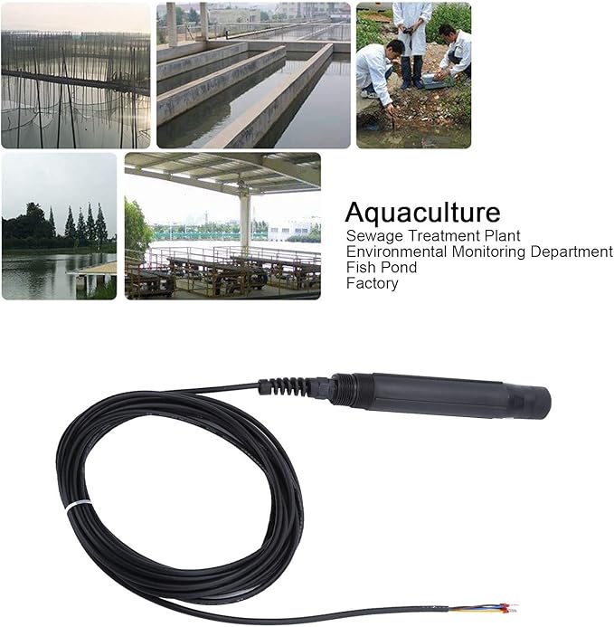 Dissolved Oxygen Meter, 12‑24V Portable Fluorescence Detector Sensor, Remote Monitoring Aquaculture Device for Sewage Treatment, Environmental Monitoring, Fish Pond - Image 5