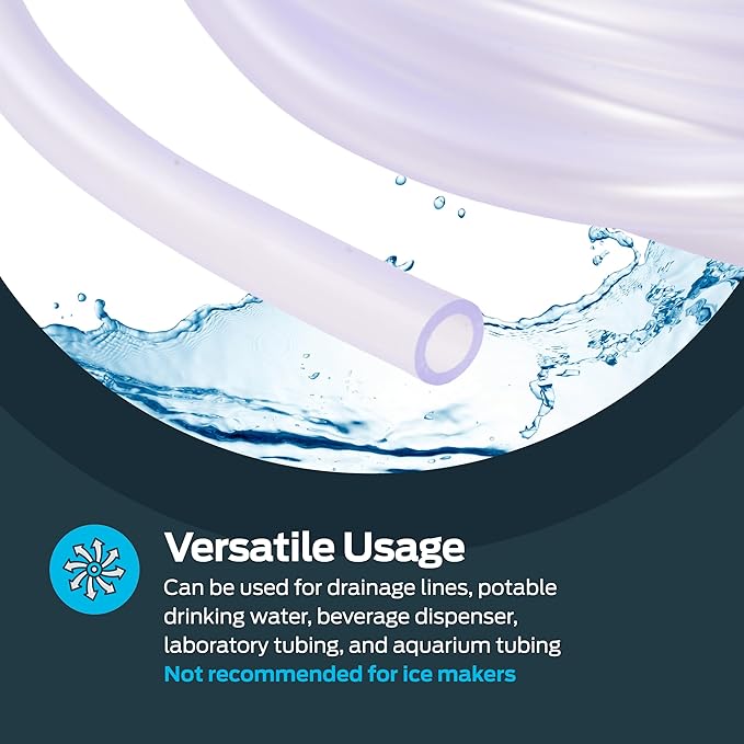 Eastman 0.17 Inch ID (1/4 Inch OD) PVC Clear Vinyl Tubing, 20 Foot Length, 98560 - Image 3