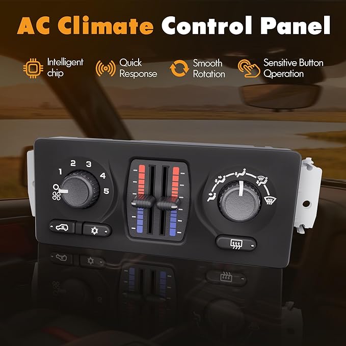 599-210XD Climate Control Module AC Heater HVAC Panel Compatible with 2003-2007 Chevy Silverado GMC Sierra 1500 2500 3500 Tahoe Suburban Avalanche Trailblazer Yukon XL Envoy Buick Cadillac Isuzu Saab - Image 6