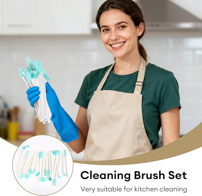 16pcs Humidifier Cleaning Brush Set, Multi-Size Cleaning BrushSet， Includes Crevice & Small Brushes for Humidifier Maintenance,for Users to Clean Tight Spaces & Small Details - Image 5