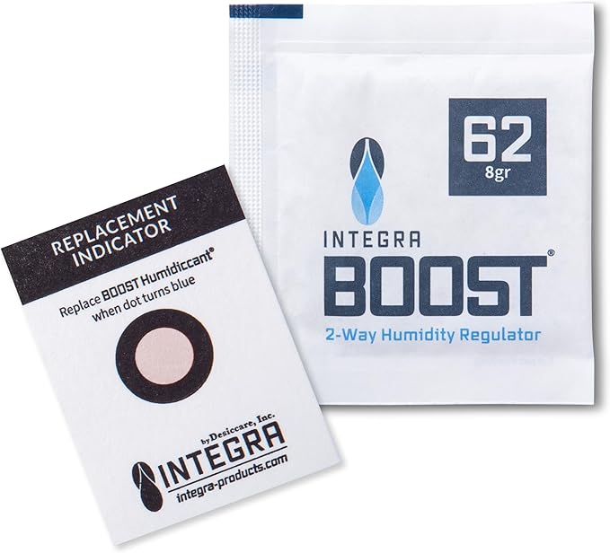 62% RH Level - 8 Gram Size - Two-Way Humidity Control Pack - Incl. Replacement Indicator Cards - Food Storage & Herbs Moisture Balancer for Up to 1oz (Pack of 144) - Image 2