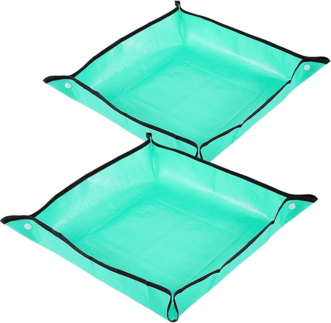 2pcs RepottingWJIAAA 2pcs Repotting Mat for Indoor Plants, 19.6 Mat for Indoor Plants, 19.69in Waterproof Foldable Potting Mats with Mess Control, Gardening Supplies for Transplanting Succulent by Unknown