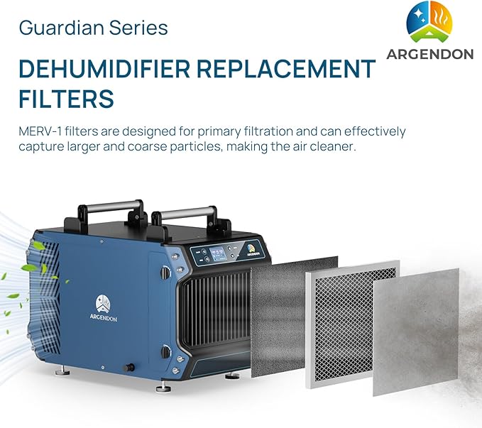 ARGENDON MERV-1 Filter Replacement for Crawl Space Dehumidifier Guardian 60/Guardian60P/Guardian 85P(3 Packs) - Image 5