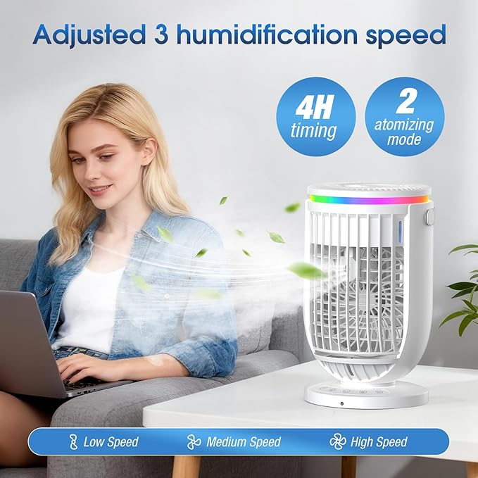 Humidifiers for Bedroom,with Large Tank, Easy to Clean & Fill,Ultra-Quiet (30dB) Supersized Cool Mist Air Humidifier for Baby Nursery, Plants, Office, 7-Color Ambient Nightlight - Image 5