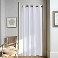 NICETOWN Room Darkening Privacy Doorway Curtains - Grommet Thermal Insulated Light Blocking Window Treatments for Bedroom/Living Room (W46 x L80, 1 Panel, Greyish White) by NICETOWN
