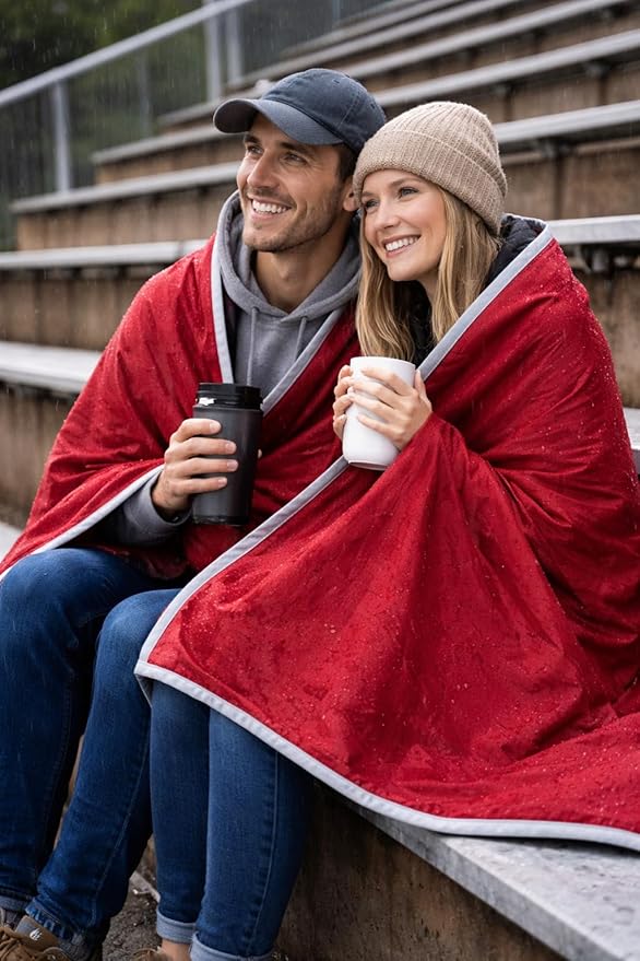Premium Deluxe * 100% Waterproof Blanket Guarantees to Keep Your Bed Dry! Crinkle-Free Ultra-Soft Fleece Furniture Protector for People Kids Pets. EZ Wash/Dry Red/Grey Reversible 60x40 - Image 7