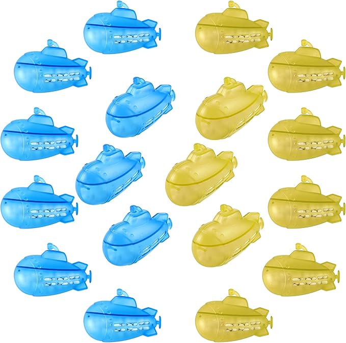 AMI PARTS Humidifier Tank Cleaner Adorable Submarine Purifie Water Soften Hard Water for Warm&Cool Most Humidifiers and Fish Tank 18-Pack (Blue& Yellow) by AMIPARTS