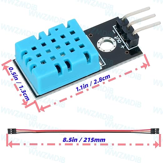 WWZMDiB DHT11 Temperature and Humidity Sensor 3.3V-5V Humidity Measure 20%-95% Temperature Measure 0-50℃ for arduino (3Pcs DHT 11) - Image 2