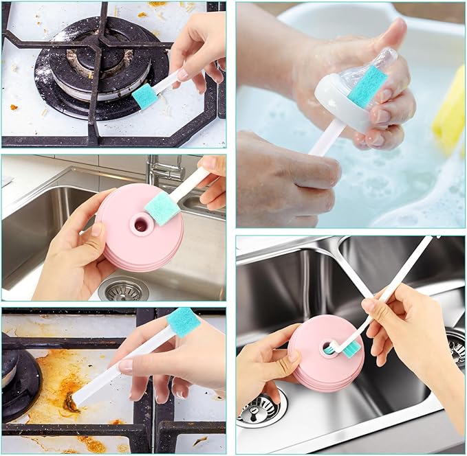 18pcs Ice Maker Cleaning Brush Set, Ice Machine Cleaning Brushes for Tight Spaces Includes 16 Crevice Cleaning Brushes and 2 Drain Pipe Brushes Detail Tiny Cleaners Brush Tools for Household Use - Image 6