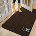 GORILLA GRIP SOAKSTOPPER Dog Door Mat, 60x36 Machine Washable Rug Absorbent Doormat Captures Moisture Mud Dirt, Quick Dry Soft Chenille Entryway Rugs Indoor Entrance Mats for Dog Paws, Brown by GorillaGrip