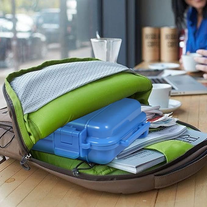 Ejoyous Waterproof Dry Storage Box, Waterproof Box Plastic Survival Container Shockproof Dry Storage Case with 2 U Shape Buckle for Fishing Camping Hiking - Image 7