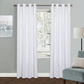 MYSKY HOME White Grommet Room Darkening Curtains for Bedroom and Living Room, 80 Inch Long Vertical Blinds, Privacy Thermal Insulated Panel, 52 x 80 Inch, Pure White by MYSKYHOME