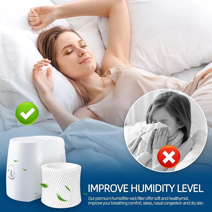 HC-888 Humidifier Replacement Wicks Filters: for Honeywell HC-888 Fits HCM890 HCM890C HCM890-20 HCM-890 HCM-890-C HCM-890-20 Duracraft DCM200 DH890C HCM890 DH888 DH890 Series 157855 D88-ID, 2-Pack - Image 5