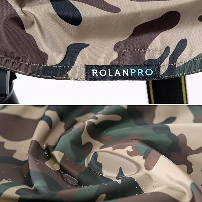 Rolanpro Waterproof Camera Lens Rain Cover Raincoat for Canon RF 200-800mm F6.3-9 is USM Super-telephoto Zoom Lens # Green Camo - Image 3