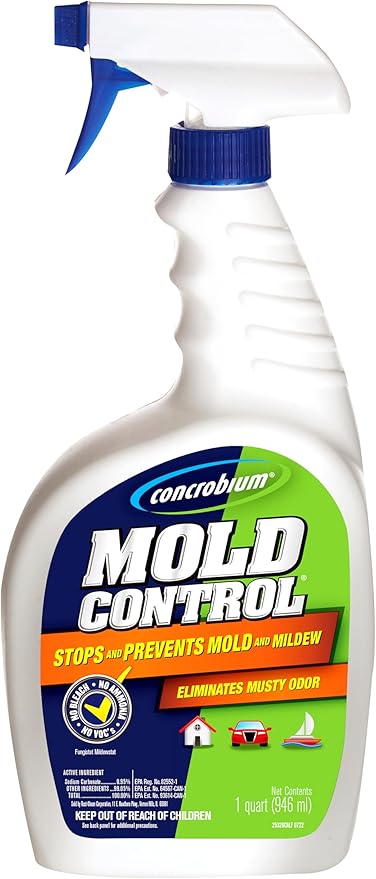 Concrobium Mold Control, 32 oz Spray – Eliminates & Prevents Mold – EPA-Registered, Bleach-Free, Odorless, VOC-Free by Rust-Oleum