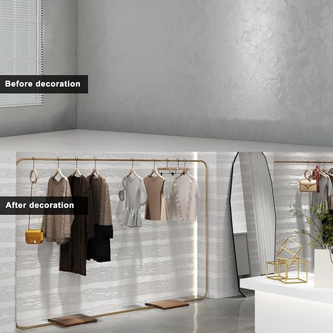 3D Wall Panels Peel and Stick – 23.82"x110" PVC Faux Texture, Self Adhesive Waterproof Wall Covering, DIY Accent Wall, Sofa Background Backsplash & Modern Home Decor, Covers 18 sq.ft - Image 3