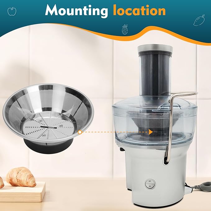 BR-1 Mesh Filter Basket Compatible with Models JE95XL, JE98XL, BJE200XL Juicers, SP0010662 Blender Basket Assembly - Ready to Use Mesh Bowl, Upgraded Titanium-coated Blades and Base - Image 5