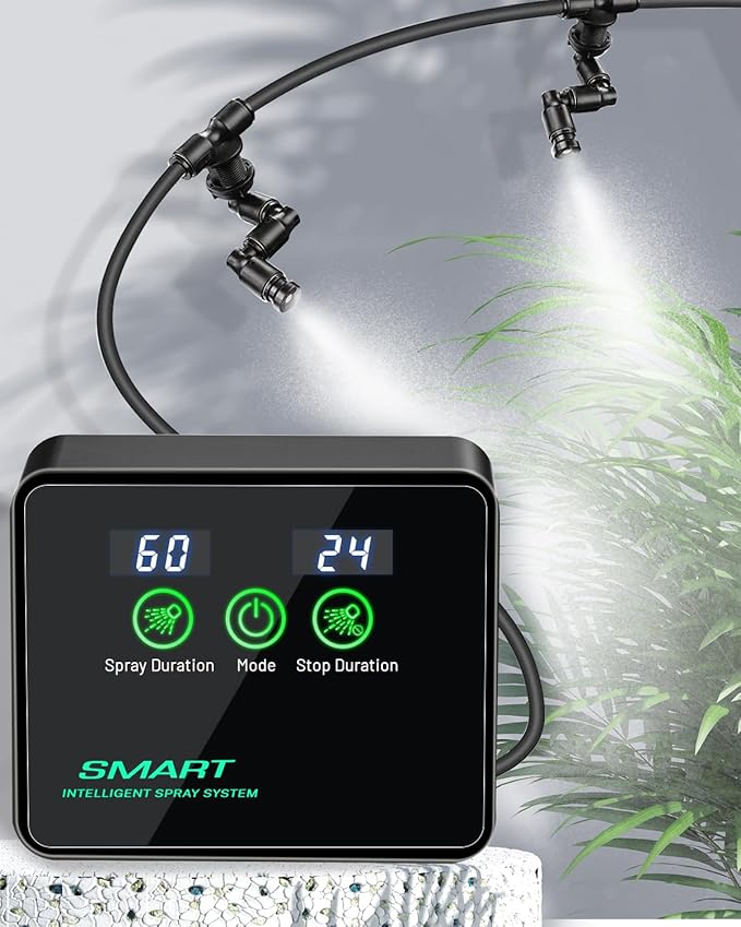 Reptile Humidifiers Smart Misting System, Reptile Mister Automatic with Timer, Terrariums Humidifier with 360°Adjustable Misting Nozzles, Spray Kit for Rainforest Plants Amphibian - Image 7
