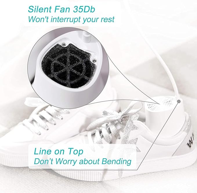 Shoe Dryer and Deodorizer with Timer - Shoes Boots Socks Gloves Dryer Warmer, No Noise | Strong Wire | US Plug - Image 5