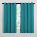 NICETOWN Room Darkening Curtains 68 inch Length 2 Panels, Thermal Insulated Grommet Blackout Curtains for Modern Casual Elegant Bedroom Kids Room Theme Decoration (Peacock Teal, 2 Pieces, W55) by NICETOWN